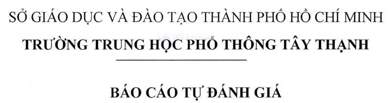 Báo cáo tự đánh giá