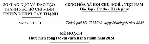 Thực hiện công tác cải cách hành chính năm 2024