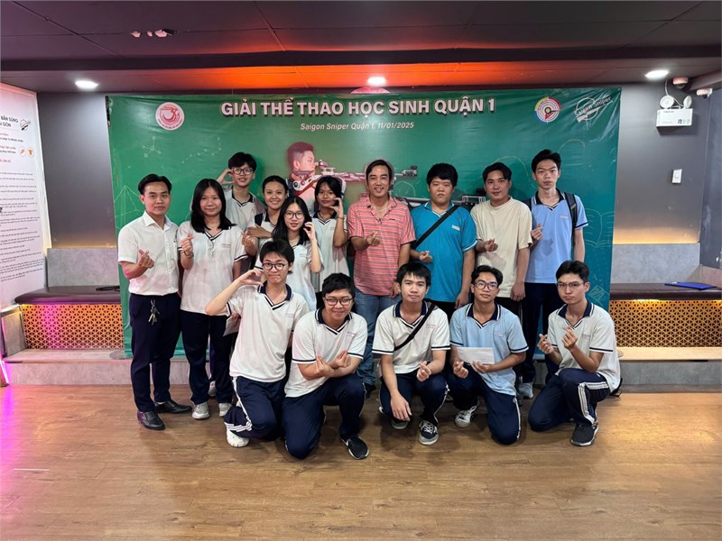 Giải bắn súng thể thao học sinh quận 1 năm 2025