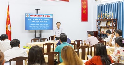 Họp chuyên môn tháng 3 - Năm học 2024-2025