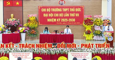Đại Hội Chi Bộ Trường Thpt Thủ Đức Nhiệm Kỳ VII (2025-2030)