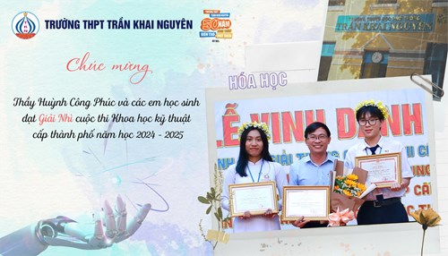 Kết quả cuộc thi khoa học kỹ thuật cấp thành phố dành cho học sinh trung học năm học 2024-2025