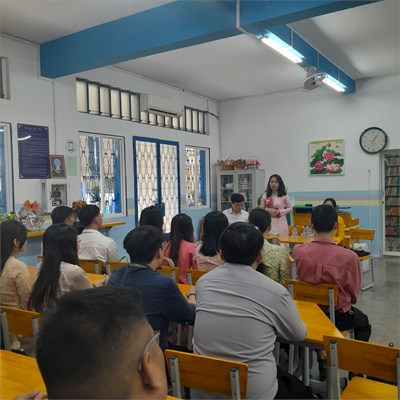 Lễ ra mắt các đoàn thực tập sư phạm tại trường thpt trần khai nguyên năm học 2024-2025