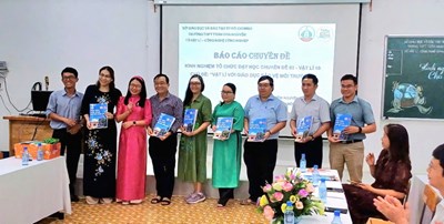 Tổ vật lí - công nghệ công nghiệp tổ chức thành công buổi báo cáo chuyên đề cấp thành phố “kinh nghiệm tổ chức dạy học chuyên đề 3 – vật lí 10: vật lí với giáo dục về bảo vệ môi trường”