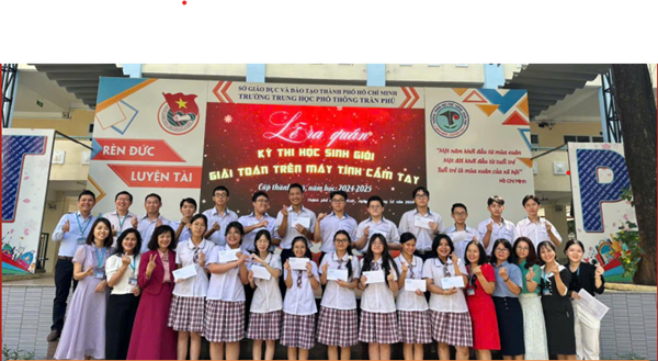 Lễ ra quân kỳ thi học sinh giỏi Toán trên máy tính cầm tay cấp thành phố năm học 2024-2025