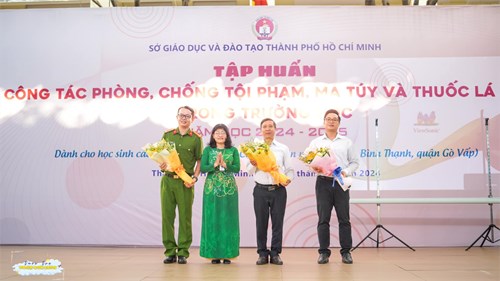 Tập huấn Công tác phòng, chống tội phạm, ma túy và thuốc lá mới trong trường học - Năm học 2024 - 2025