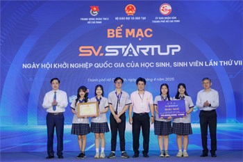 Chúc mừng thành tích trong Cuộc thi Học sinh sinh viên với Ý tưởng khởi nghiệp - SV_STARUP, lần VII.