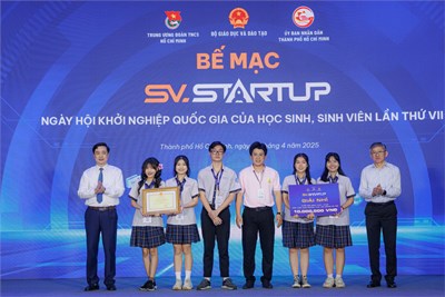 Chúc mừng thành tích trong Cuộc thi Học sinh sinh viên với Ý tưởng khởi nghiệp - SV_STARUP, lần VII.