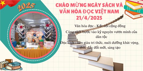 Chào mừng Ngày Sách và Văn hóa đọc Việt Nam 21/4/2025