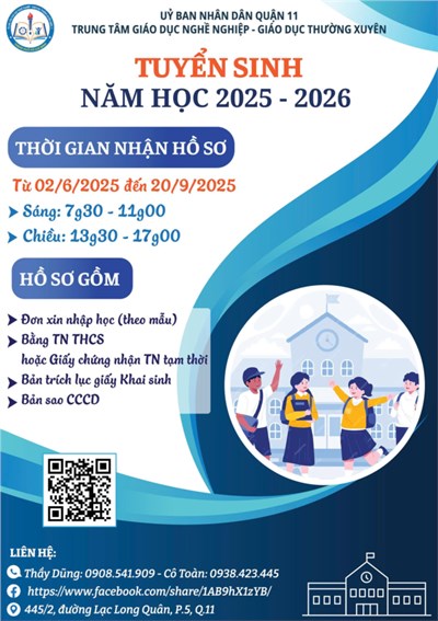 Kế hoạch tuyển sinh năm học 2025-2026