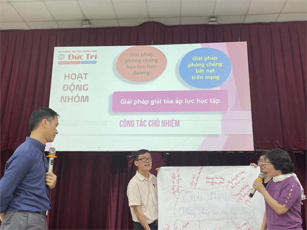 Sinh hoạt chuyên đề công tác chủ nhiệm về phòng chống bạo lực học đường và giải tỏa áp lực học tập cho học sinh