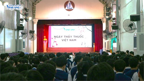 [Trường phổ thông Văn Lang] Kỷ niệm 70 năm ngày Thầy thuốc Việt Nam (22/2/1955 - 22/2/2025) tại trường Văn Lang.