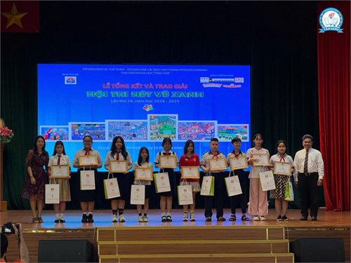 [Trường phổ thông Văn Lang] CHÚC MỪNG HỌC SINH ĐẠT GIẢI TẠI HỘI THI NÉT VẼ XANH LẦN THỨ 28, NĂM HỌC 2024 – 2025